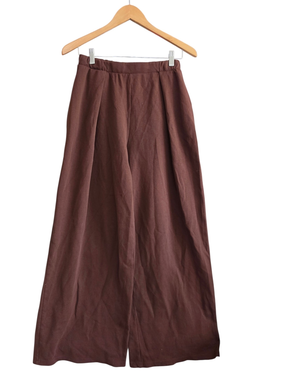 Zara Chocolate Brown Wide-Leg Trousers